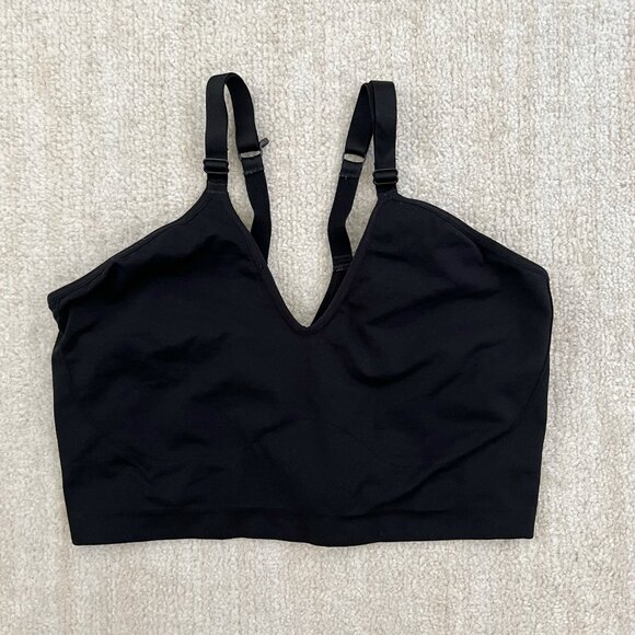 Yitty Fabletics Nearly Naked Plunge Black Bra 3X/4X - Picture 1 of 7
